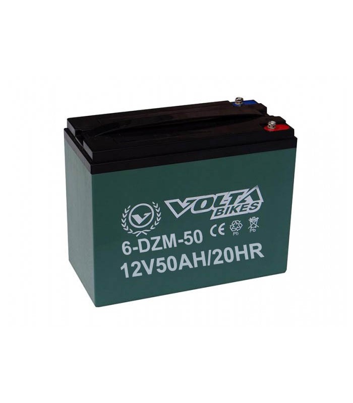 Купить Тяговый свинцово-кислотный аккумулятор AGM 12v50Ah | Volta Bikes